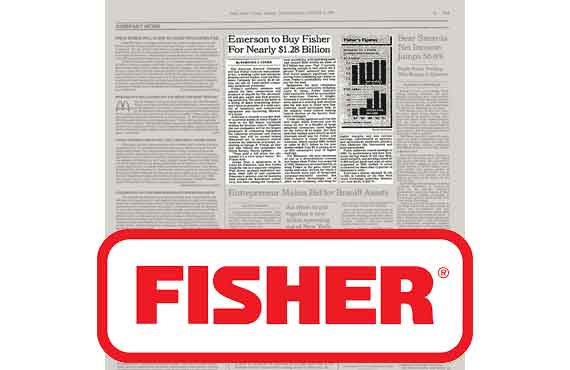 In 1992, Emerson Electric bought Fisher Controls. 