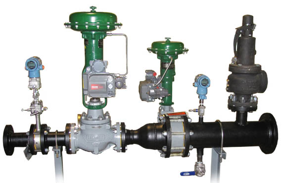 Skid with Emerson products, OEM industry solutions, OEM Solutions